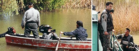 Bild: Öko-Ranger bei Kontrolle im Donau-Delta